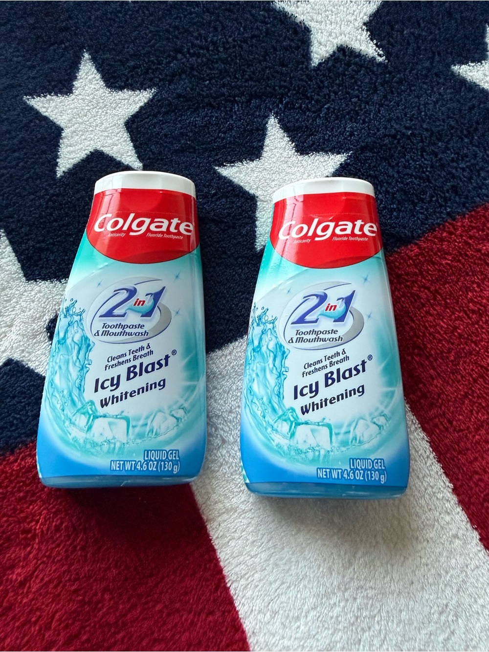 Colgate Icy Blast Whitening 2-in-1 Toothpaste & Mouthwash (Pack of 2)